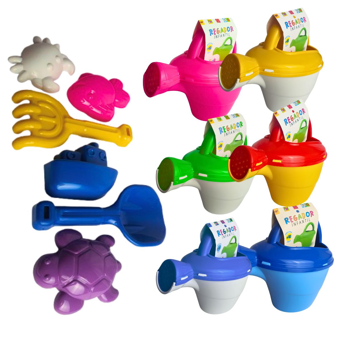 Kit Regador Infantil Praia Sortido - Smiling Kids Kit Regador Infantil Praia Sortido - Smiling Kids
